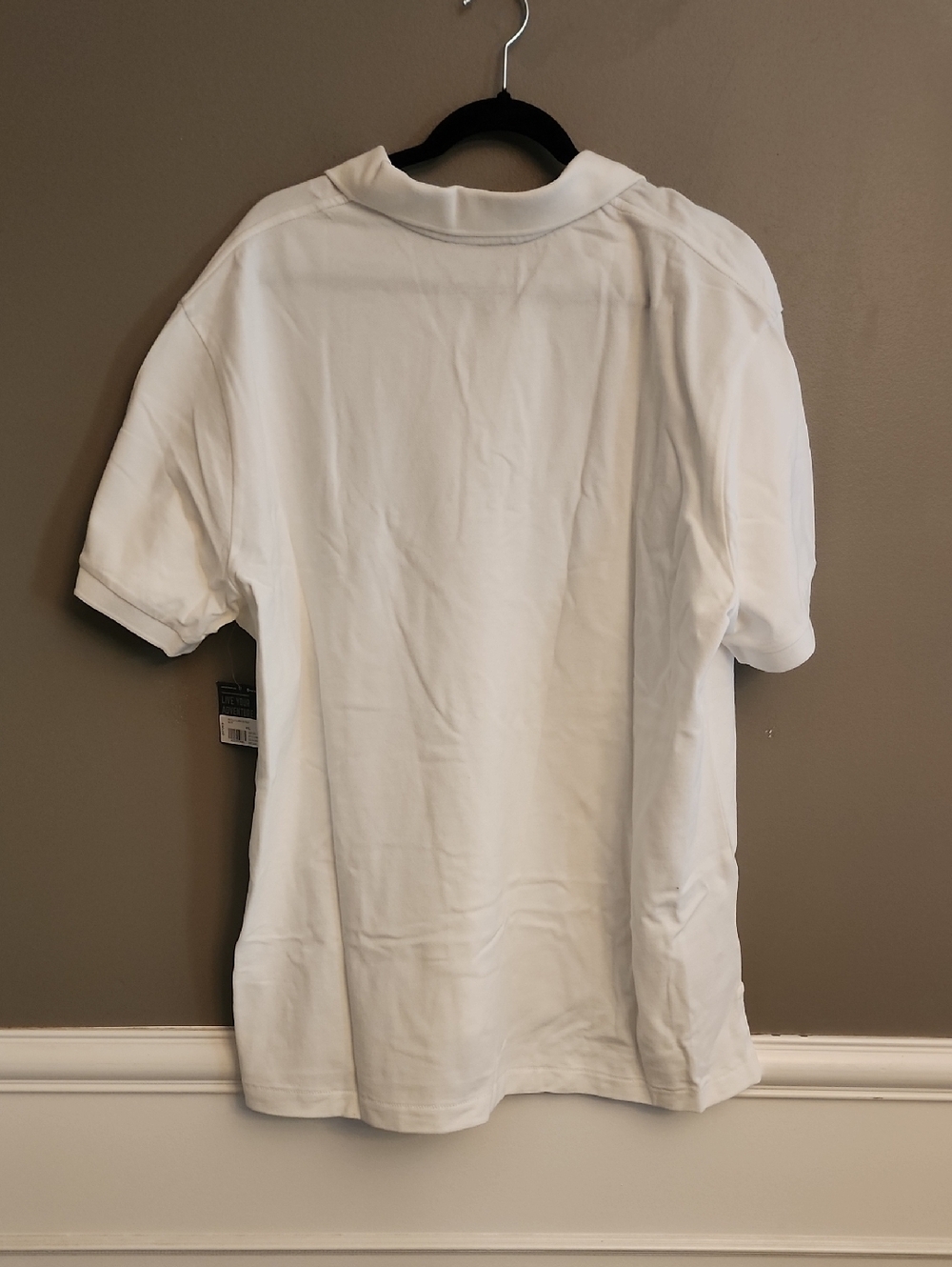 NWT Eddie Bauer Classic Men’s White Polo Shirt - Lightweight Short Sleeve - Picture 5 of 16